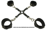 Hog Tie Red Leather 4 Point Cuff Clip Restraint Connector
