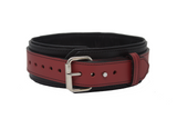 Locking Post 2" Wide Red Premium Heavy Duty Leather Collar