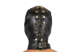 Bondage Gimp Hood Total Black Out Genuine Leather