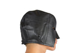 Leather Bondage Executioner Styled Hood Genuine Leather With Laces