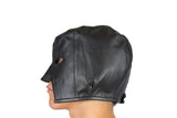 Leather Bondage Executioner Styled Hood Genuine Leather With Laces