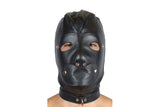 BONDAGE HOOD WITH REMOVABLE PIECES