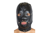 BONDAGE HOOD WITH REMOVABLE PIECES