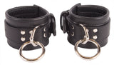 Wrist Cuffs Black Leather Handcuffs