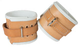 Hospital Style Leather Wrist Cuffs Restraints