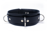 2" WIDE BLACK LEATHERBOY COLLAR