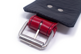 Wrist Cuffs Red and Black Leather Light Weight Handcuffs