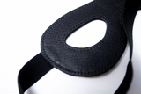 Yellow Blindfold Mask Genuine Leather Black Soft Leather Lining