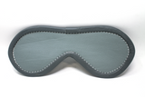 Gray with Gray Edge Blindfold Genuine Leather Black Suede Lining