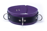 2" WIDE PURPLE LEATHERBOY COLLAR
