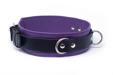 2" WIDE PURPLE LEATHERBOY COLLAR