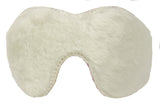 Pink Blindfold with White Heart and White Faux Fur Lining