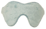 White Blindfold with Blue Gems and Light Blue Faux Fur Lining