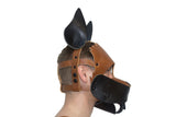 Puppy Leather Hood - "Buster"