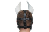 Puppy Leather Hood - "Pixel"
