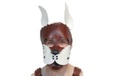 leather puppy hood