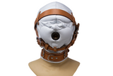 White Total Sensory Deprivation Hood With Locking Buckles and Collar