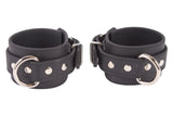 Rubber Wrist Cuffs Black Restraints BioThane Handcuffs