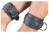 Rubber Ankle Cuffs Black Bio-thane Restraints