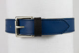 1 Ring Blue Leather Collar