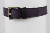 1 Ring Purple Leather Collar