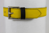 1 Ring Yellow Leather Collar