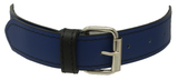 1 Ring Blue Leather Collar