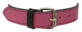 1 Ring Hot Pink Leather Collar