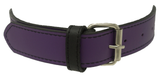 1 Ring Purple Leather Collar