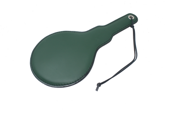 Green Booty Breaker Large Leather Paddle