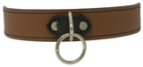 Bondage Kit Brown Leather, Blindfold Collar Leash Wrist and Ankle Cuffs