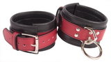 Bondage Kit Red Leather, Blindfold Collar Leash Wrist and Ankle Cuffs