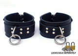 Locking Soft Leather Lined Wrist Cuffs