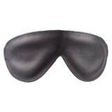 Black Padded Eye Pocket Blindfold Genuine Soft Comfortable Leather Lining