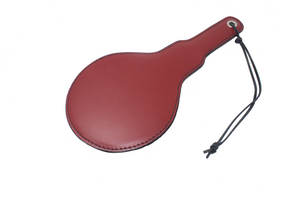 Red Booty Breaker Large Leather Paddle