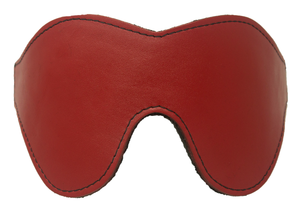 Red Blindfold with Black Faux Fur Lining