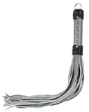 Bondage Gray Leather 20" Strap Whip (Grey)