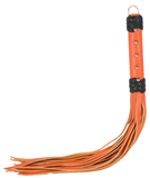 Bondage Orange Leather 20" Strap Whip