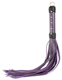 Bondage Purple Leather 20" Strap Whip