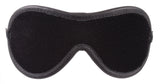 Purple Blindfold Genuine Leather Black Suede Lining