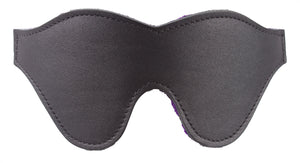 Purple faux fur lining blindfold