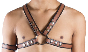 1" SNAP HARNESS - BROWN