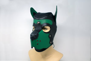 Puppy Leather Hood - Green