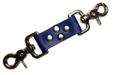 2 Point Cuff Clip Blue Leather Restraint Connector