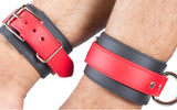 RUBBER RED ANKLE CUFFS