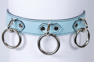 3 ring baby blue collar