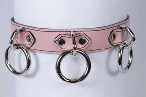 3 Ring Light Pink Collar