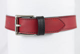 1 Ring Red Leather Collar